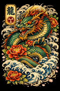Traditional Japanese Dragon Tattoo Art - Irezumi Geisha