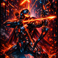 Cyberpunk Sagittarius – Neon Archer