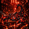 Cyberpunk Scorpio – Crimson Mecha Scorpion