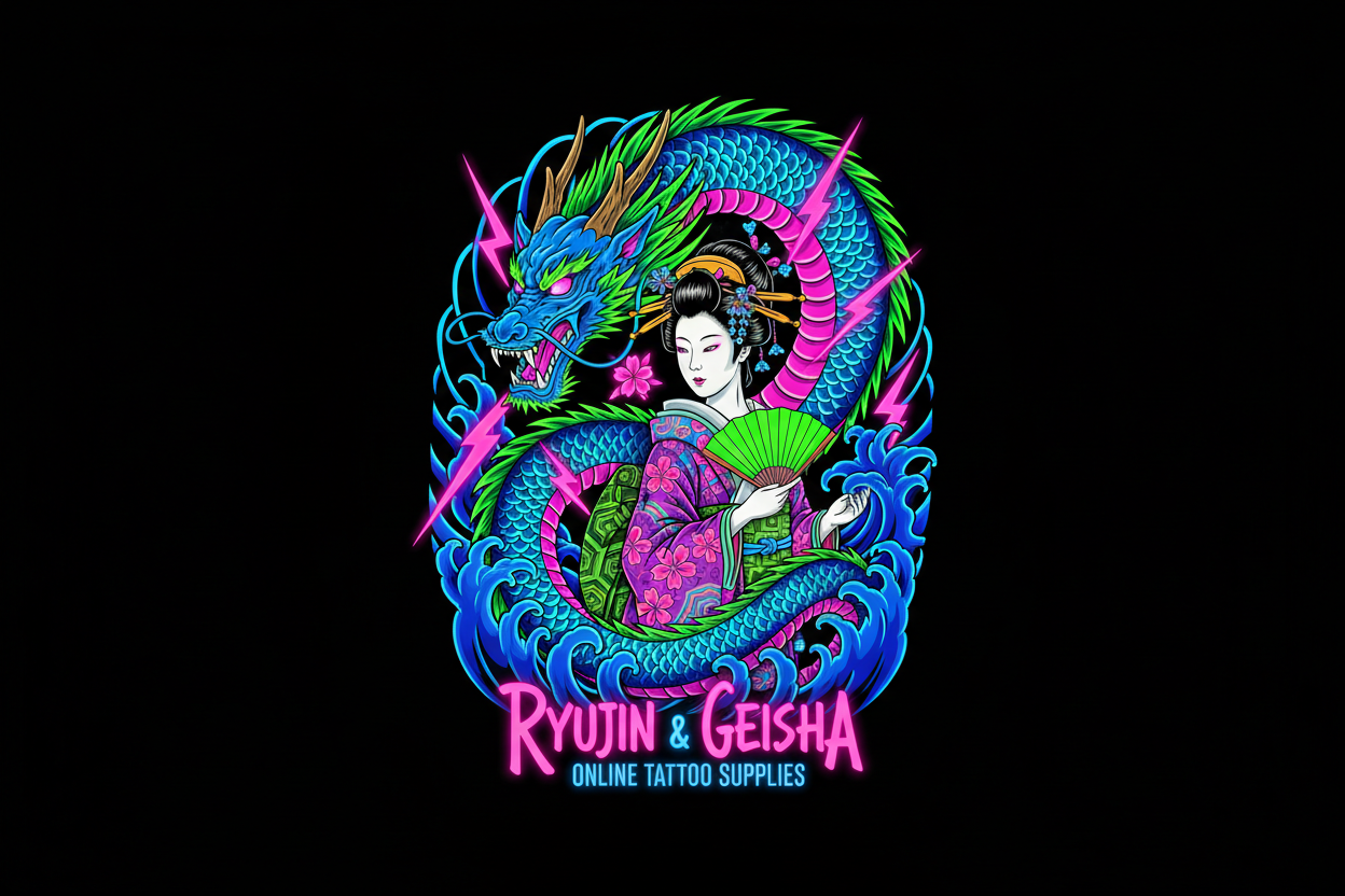 Portada Japanese Neon Tattoo Art